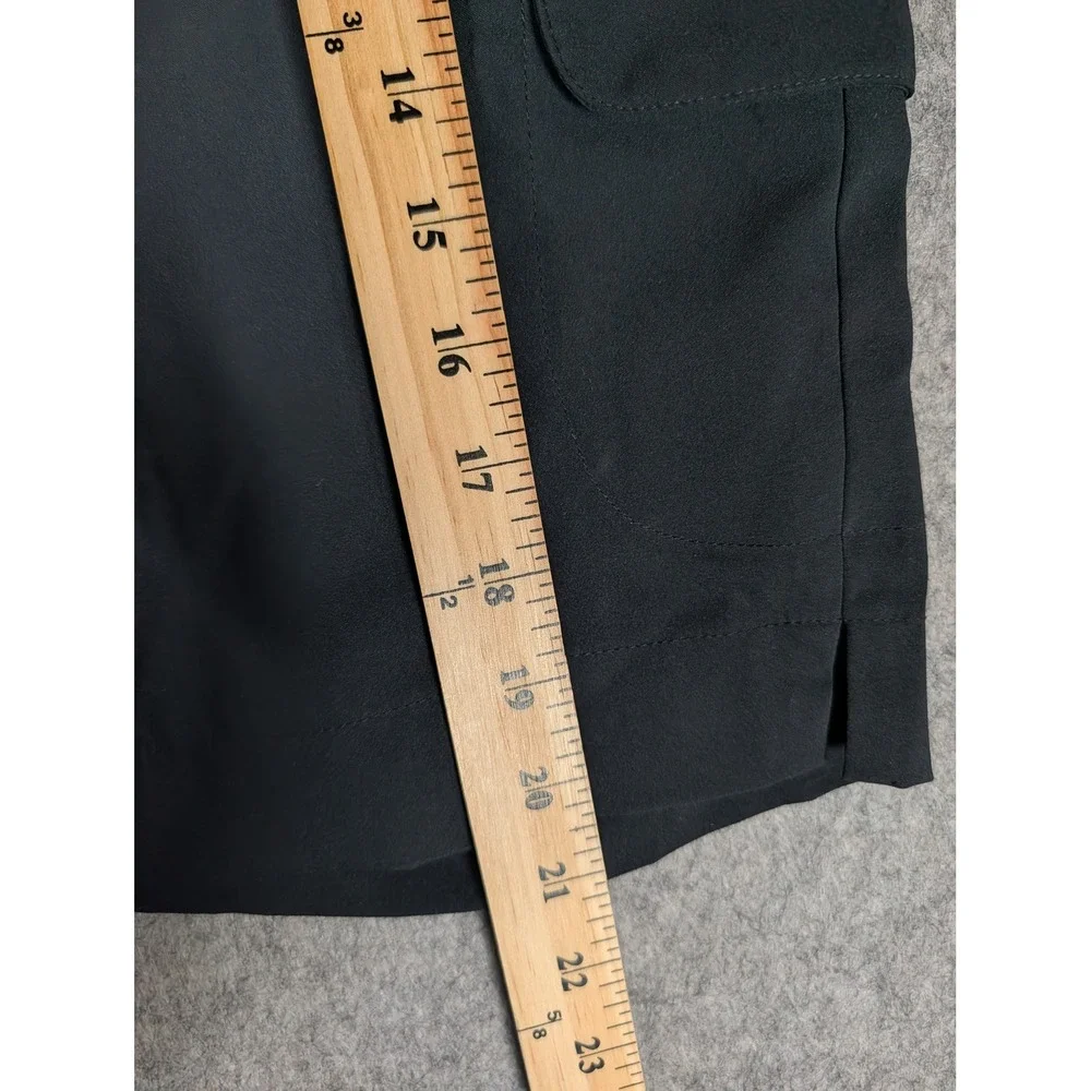 Nike Golf Tour Performance Dri-FIT Cargo Shorts Black Women 6 Double Button